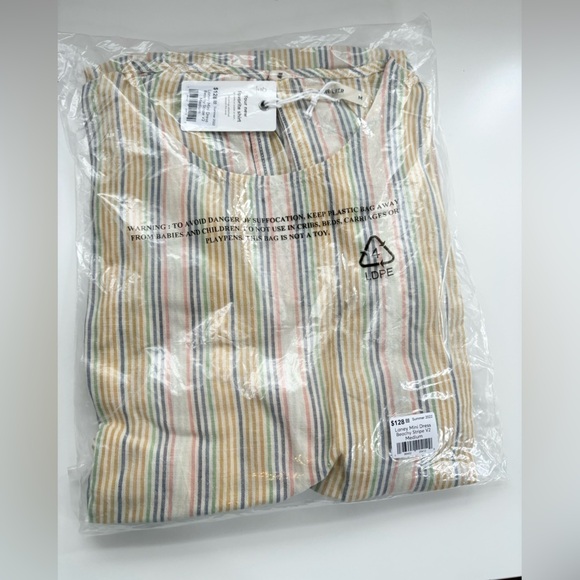 Marine Layer Laney Mini Dress Beach Stripe V2 size M new - Picture 5 of 7